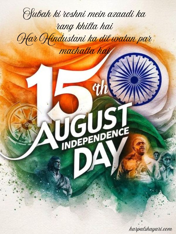 15 August Independence Day Shayari In English